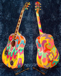 custom painted acoustic guitars